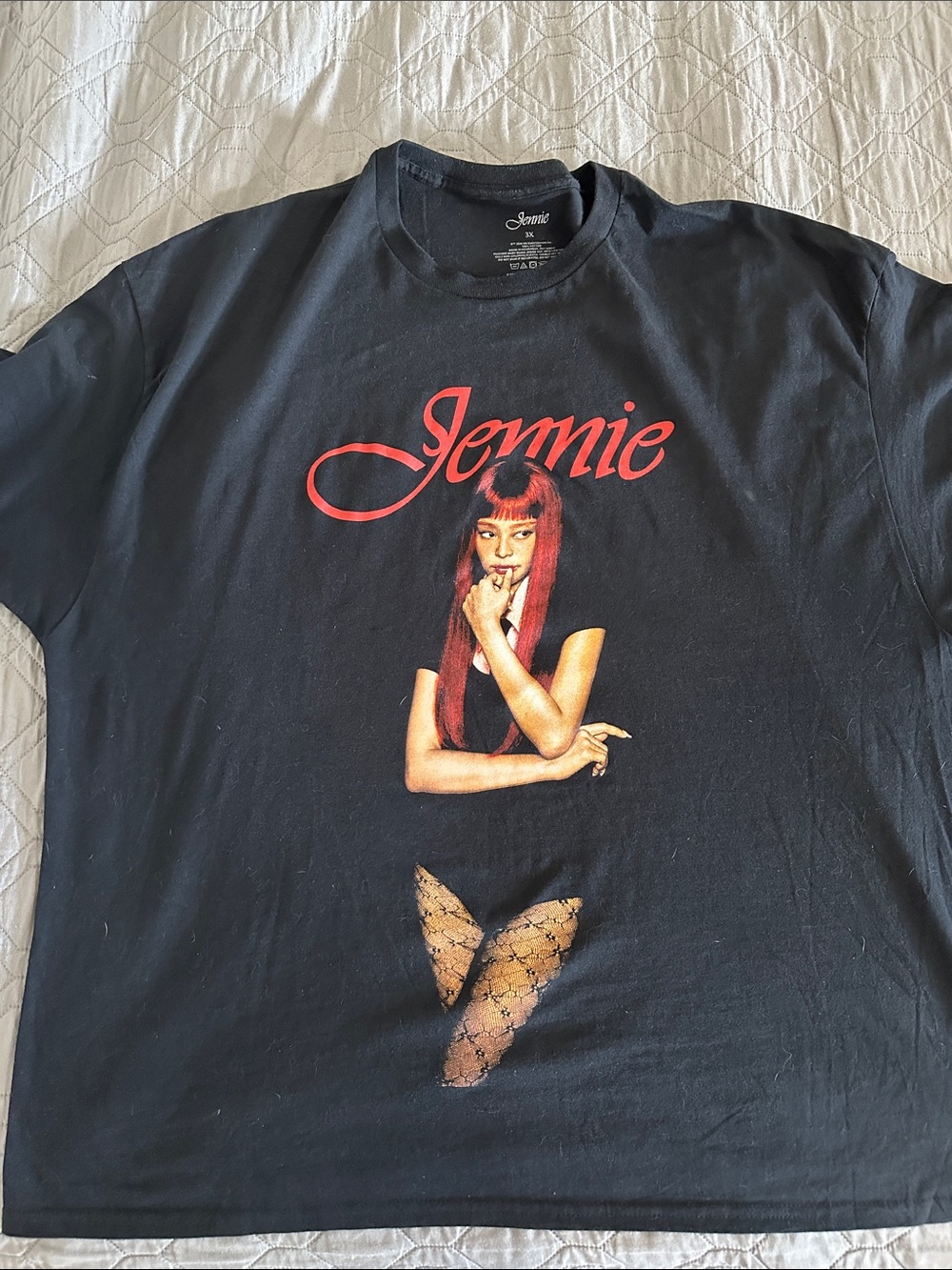 Jennie Tour Shirt Black Size 3XL